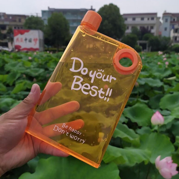 Flat A5 Ring Transparent Kettle Outdoor Portable Water Bottles For Drink