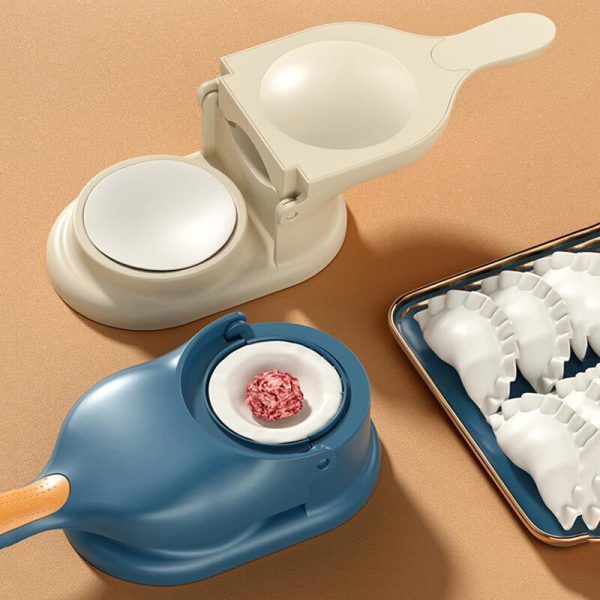 10 Pcs Plate With 2 In 1 Dumpling Maker